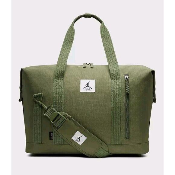 Nike Jordan Jam Flight Cordura Duffle Bag Sage Green Gym Backpack MA0798 EF9
